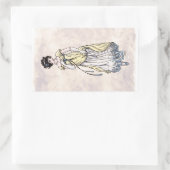 リージェンシーファッション – レディ#1 - 4ステッカーシート 長方形シール (バッグ)