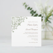 リージェンシーフランスのグリーン(紋章の)フラ・ダ・リスクエア 招待状 (スタンド正面)