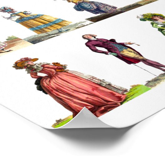 リージェンシーフランスのファッションデザインマリーアントワネットポス ポスター (角)