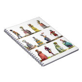 リージェンシーフランスのファッションデザインマリーアントワネット ノートブック (右側)