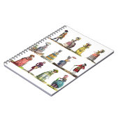 リージェンシーフランスのファッションデザインマリーアントワネット ノートブック (左側)