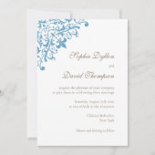 リージェンシーフランスのブルー（紋章の）フラ・ダ・リパターン 招待状 (正面)