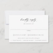 リージェンシーブラックフローラミールチョイス結婚ズ 出欠カード (正面)