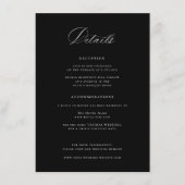 リージェンシーブラック結婚ズ詳細 エンクロージャーカード (正面)
