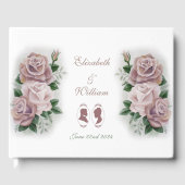 リージェンシーブリジェルトンピンクフラワーズカメオス ゲストブック (正面)