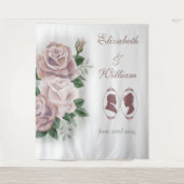 リージェンシーブリジェルトンピンクローゼスカメオス タペストリー (正面)