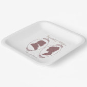 リージェンシーブリジェルトンピンクローゼスカメオス ペーパープレート (傾斜あり)