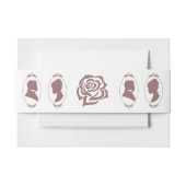 リージェンシーブリジェルトンピンクローゼスカメオス 招待状ベリーバンド (正面例)