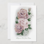 リージェンシーブリジェルトンピンクローゼスカメオス 招待状 (裏面)