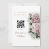 リージェンシーブリジェルトンピンクローゼスカメオス 招待状 (裏面)