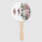 リージェンシーブリジェルトンピンクローゼズカメオ ハンドファン (正面)