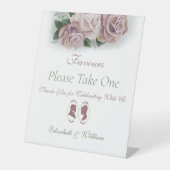 リージェンシーブリジェルトンピンクローゼズカメオ 台座サイン (正面)