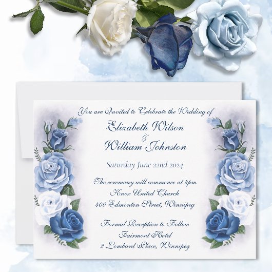 リージェンシーブリッジルトンブルーバラカメオ 招待状