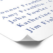 リージェンシーブルークレストアルファベット式座席計画 ポスター (角)