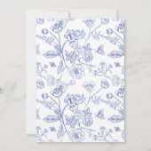 リージェンシーブルークレストウェディングレセプションテーブル サンキューカード (裏面)