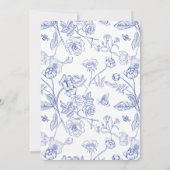 リージェンシーブルークレストモノグラム招待状 招待状 (裏面)