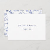 リージェンシーブルーチノイスリー結婚フローラ座席表 招待状 (正面/裏面)