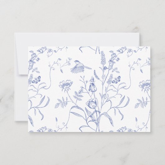 リージェンシーブルーフローラミールチョイス結婚ズ 出欠カード (裏面)