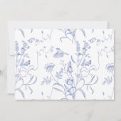 リージェンシーブルーモノグラム結婚クレストの写真 セーブザデート (裏面)