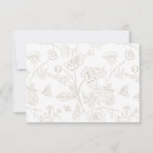 リージェンシーベージュアレルギーダイエットの制結婚限 出欠カード (裏面)