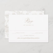 リージェンシーベージュアレルギーダイエットの制結婚限 出欠カード (正面/裏面)