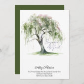 リージェンシーミニマルエラソフトウィローツリー 招待状 (正面/裏面)