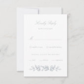 リージェンシーモノグラム結婚式招待状応答カード 出欠カード (正面)