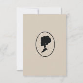 リージェンシー時代のゴールド ブリッジトン ブライダルシャワー 招待状 (裏面)