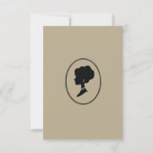 リージェンシー時代のゴールド ブリッジトン ブライダルシャワー 招待状 (裏面)