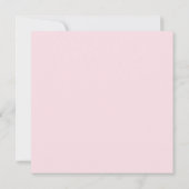 リージェンシー時代のピンクの花のブライダルシャワー招待状 招待状 (裏面)