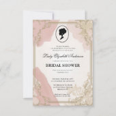 リージェンシー時代の花 ブリジャートン ブライダルシャワーの招待状 招待状 (正面)