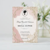 リージェンシー時代の花 ブリジャートン ブライダルシャワーの招待状 招待状 (スタンド正面)