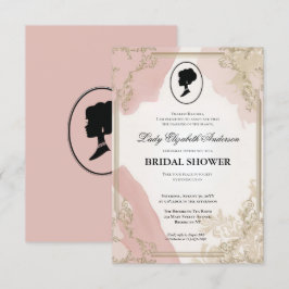 リージェンシー時代の花 ブリジャートン ブライダルシャワーの招待状 招待状