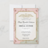 リージェンシー時代の花 ブリジャートン ブライダルシャワーの招待状 招待状 (正面)