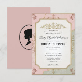 リージェンシー時代の花 ブリジャートン ブライダルシャワーの招待状 招待状