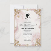 リージェンシー時代の花 ブリジャートン ブライダルシャワーの招待状 招待状 (正面)