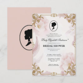 リージェンシー時代の花 ブリジャートン ブライダルシャワーの招待状 招待状