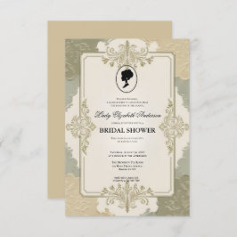 リージェンシー時代の花 ブリジャートン ブライダルシャワーの招待状 招待状