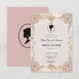 リージェンシー時代の花 ブリジャートン ブライダルシャワーの招待状 招待状