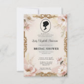 リージェンシー時代の花 ブリジャートン ブライダルシャワーの招待状 招待状 (正面)