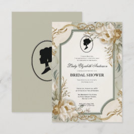 リージェンシー時代の花 ブリジャートン ブライダルシャワー 招待状