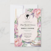 リージェンシー時代の花 ブリジャートン ブライダルシャワー 招待状 (正面)