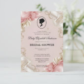 リージェンシー時代の花 ブリッジトン ブライダルシャワー 招待状 (スタンド正面)