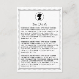 リージェンシー・ウェディングの詳細カード エンクロージャーカード