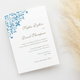 リージェンシー フレンチ ブルー フルール ド リス パターン 招待状