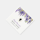 リージェンシー ブライダル シャワー ヴィンテージ 藤の花  スタンダードカクテルナプキン (角)