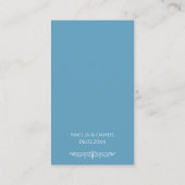 リージェンシー ブルー 結婚式 式次第 エンクロージャーカード (裏面)