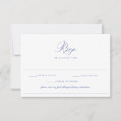 リージェンシー ブルー 結婚式 食物アレルギー 食事制限 出欠カード (正面)