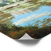 リージェンツパークロンドンイングランドアートヴィンテージトラベル ポスター (角)