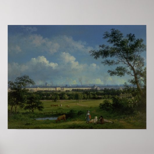 リージェント公園の眺め ポスター (正面)